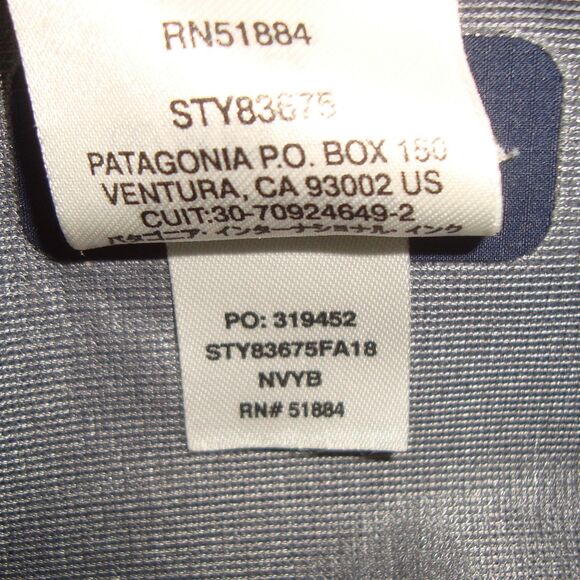 Patagonia Worn Wear M's Cloud Ridge Jacket Mens Navy 83675 Waterproof - Picture 7 of 13